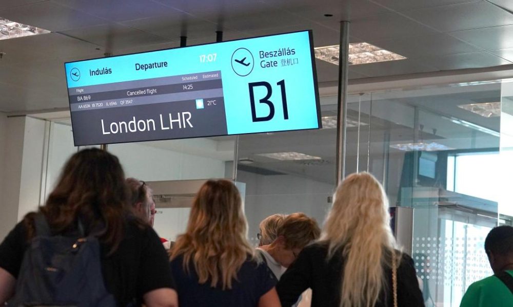 200 flights cancelled across the UK with mass delays experienced