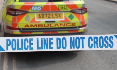 Two in hospital after car on roof after Yorkshire crash