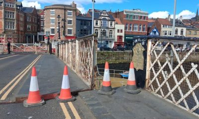 Whitby Swing Bridge blocked after getting stuck again