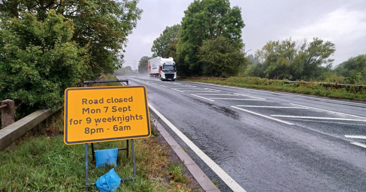 A1079 set for two-week overnight closures near York
