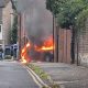 BMW car fire off Walmgate in York - crews on scene