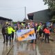 Horses and riders took part in Chew Moor road safety event