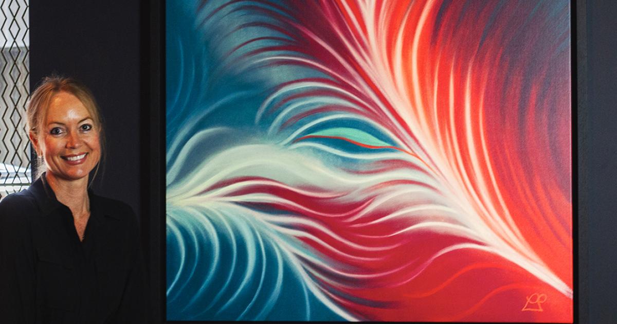 North Yorkshire artist Lucy Pittaway unveils abstract art