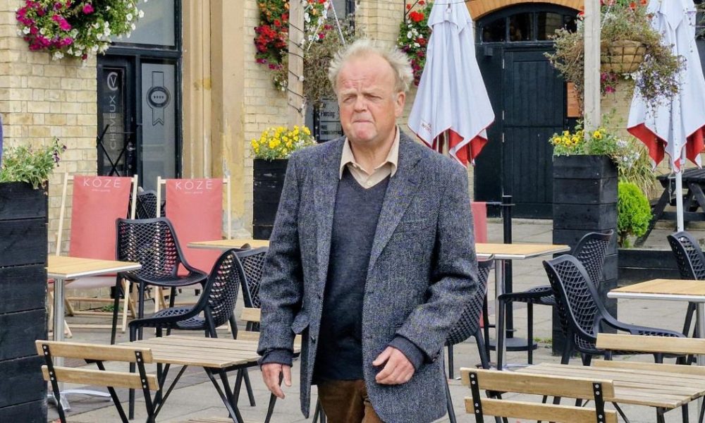 Toby Jones and Nicola Coughlan filming Netflix show in Saltburn
