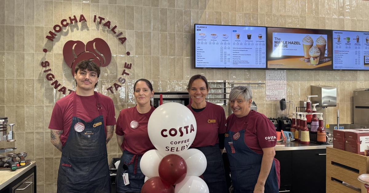 Costa Coffee reopens in Selby with new look and menu