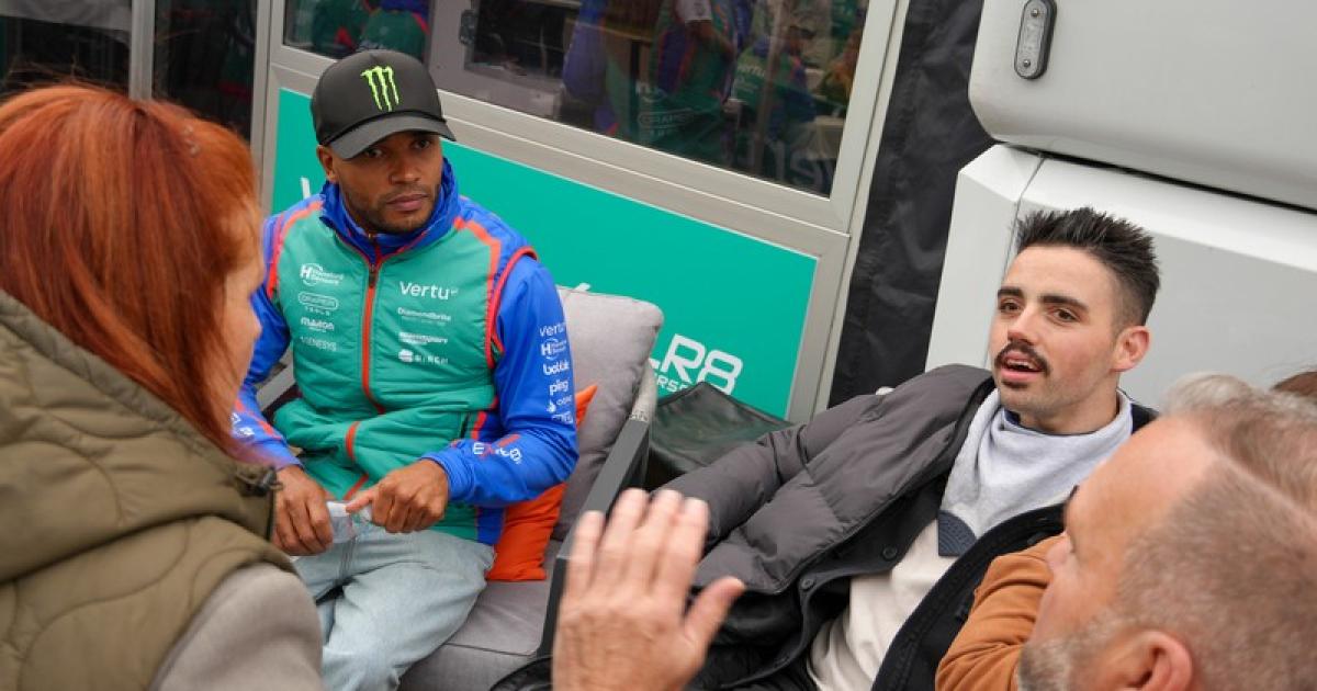 Teesside family reunites with BTCC star who inspired charity