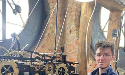 Ripon Grammar School clock restored after decades of silence