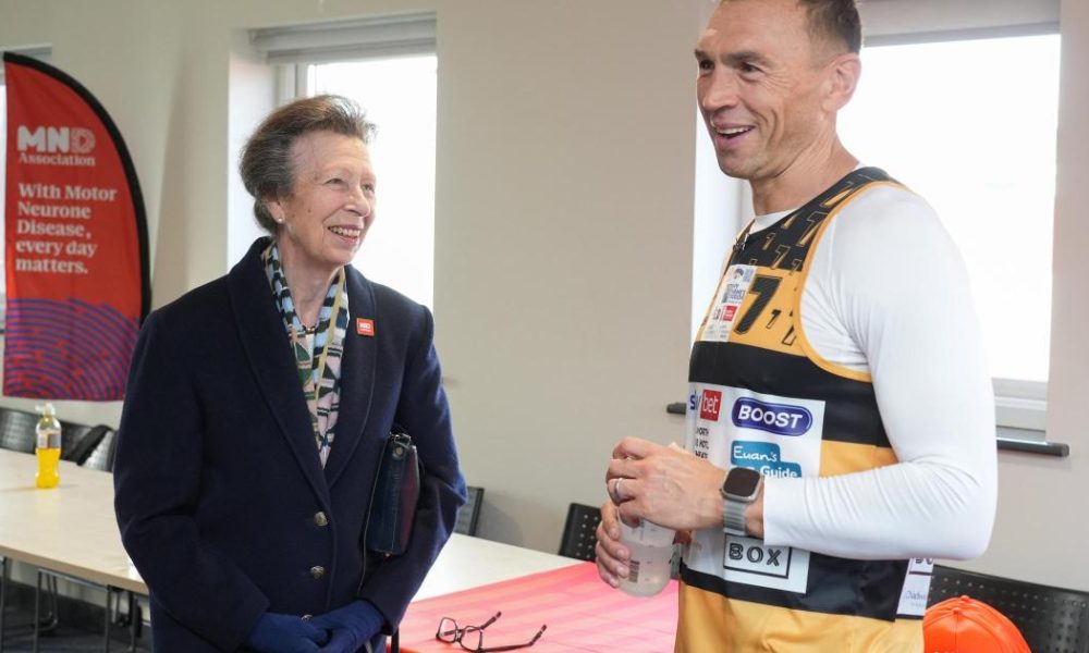 Royal jokes with Kevin Sinfield during York MND challenge