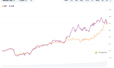 XRP and XLM Prices Performance.