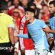 Phil Foden sent off against Manchester United