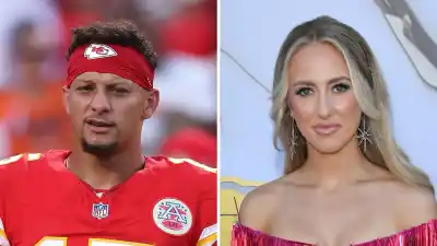 Patrick Mahomes Kisses Wife Brittany Before His 1st NFL Game After Injury