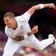 Brydon Carse bowling for England