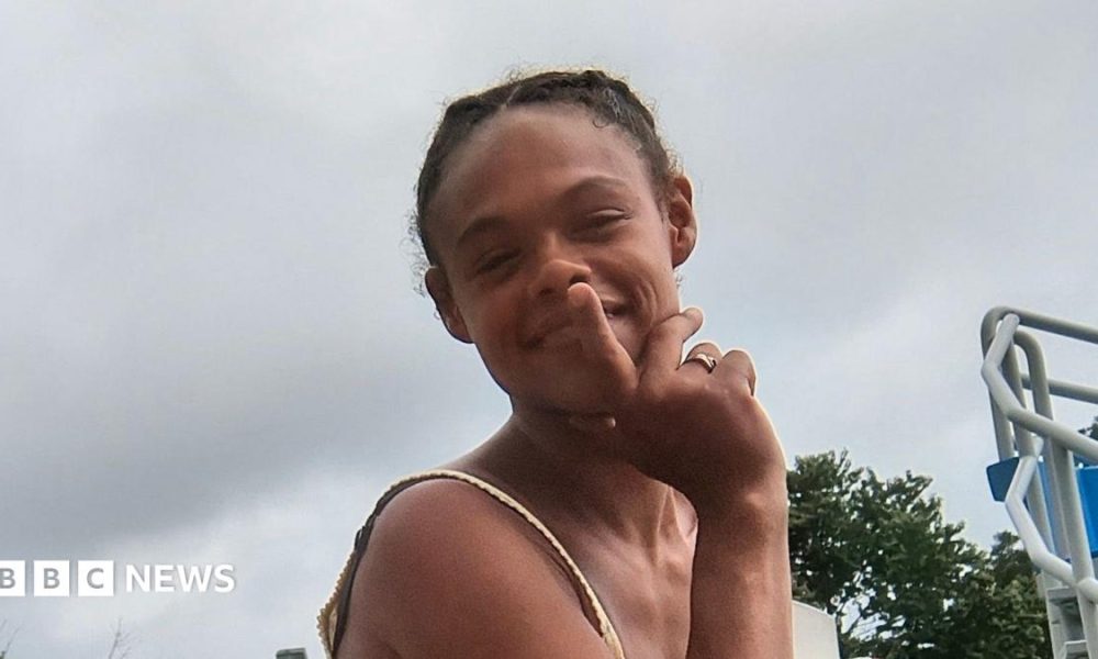 Tasia Fortune, 29, poses for a photo during a family reunion in Kentucky