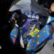 A bag stuffed with sleeves of illegal cigarettes found in the stock room of a shop in Inverness. Trading Standards offices are shining their torches into the bag.