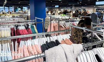 The interior of the first physical Shein store at the BHV Marais department store on November 10, 2025 in Paris, France
