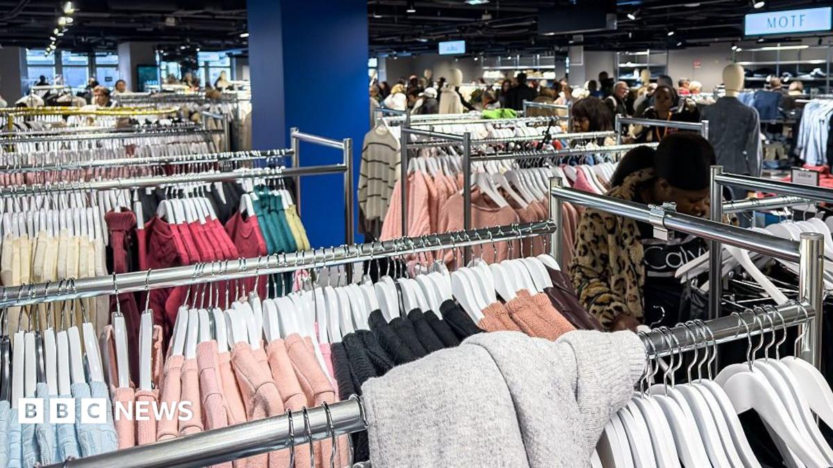 The interior of the first physical Shein store at the BHV Marais department store on November 10, 2025 in Paris, France