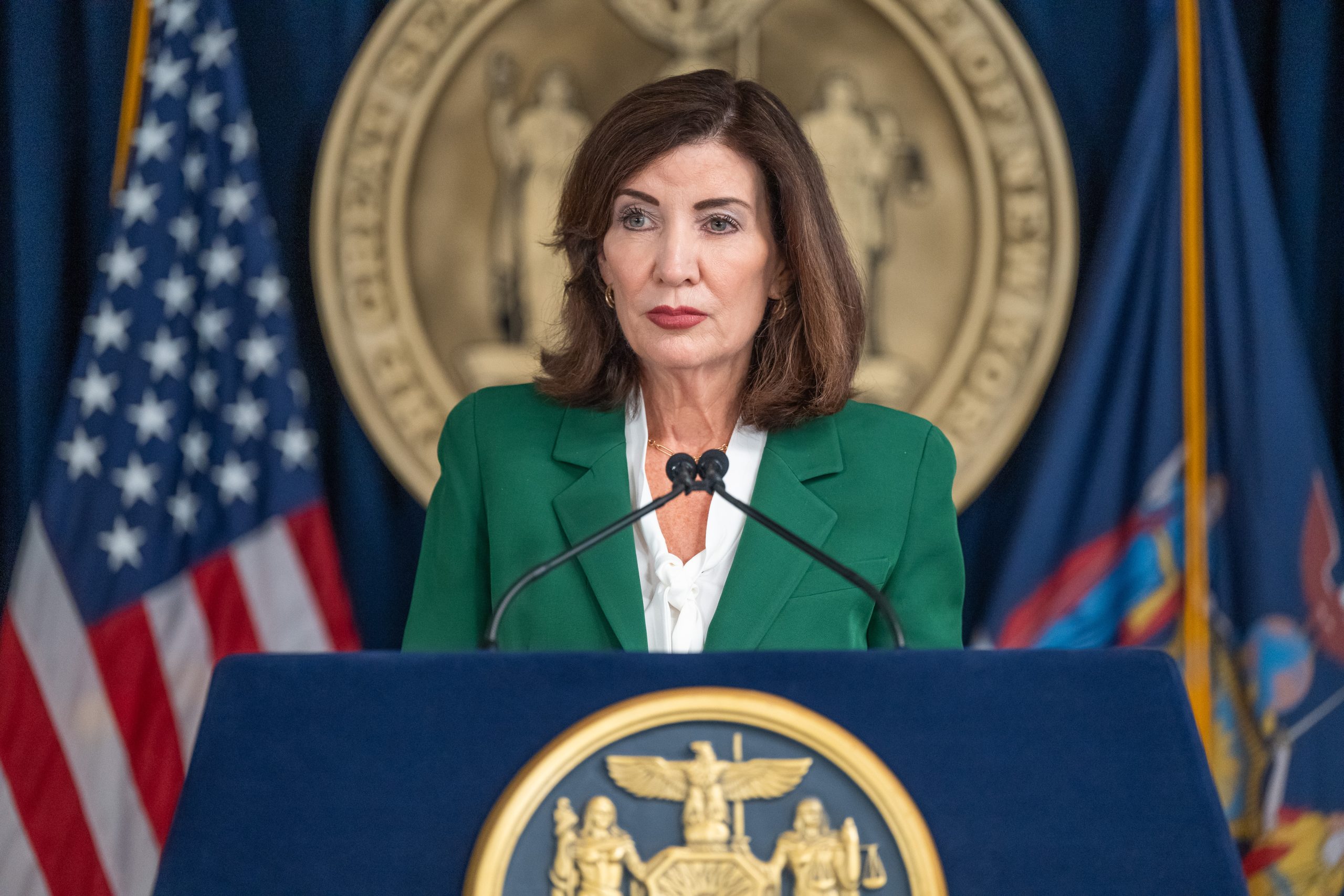 A new Quinnipiac University poll has Gov. Kathy Hochul leading her Republican challenger Bruce Blakeman by a sizable margin.