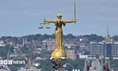 The statue of Lady Justice atop the Old Bailey in London