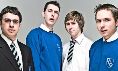 The stars of The Inbetweeners pictured during the show’s original run