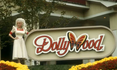 Dolly Parton at her Dollywood resort in 1988