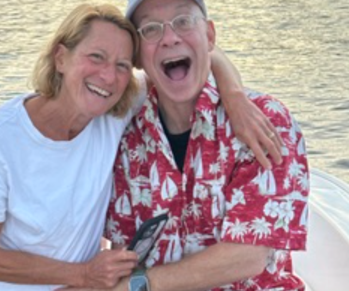The author and her husband