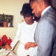 The author and her former husband on their wedding day (Atlanta, 1989).