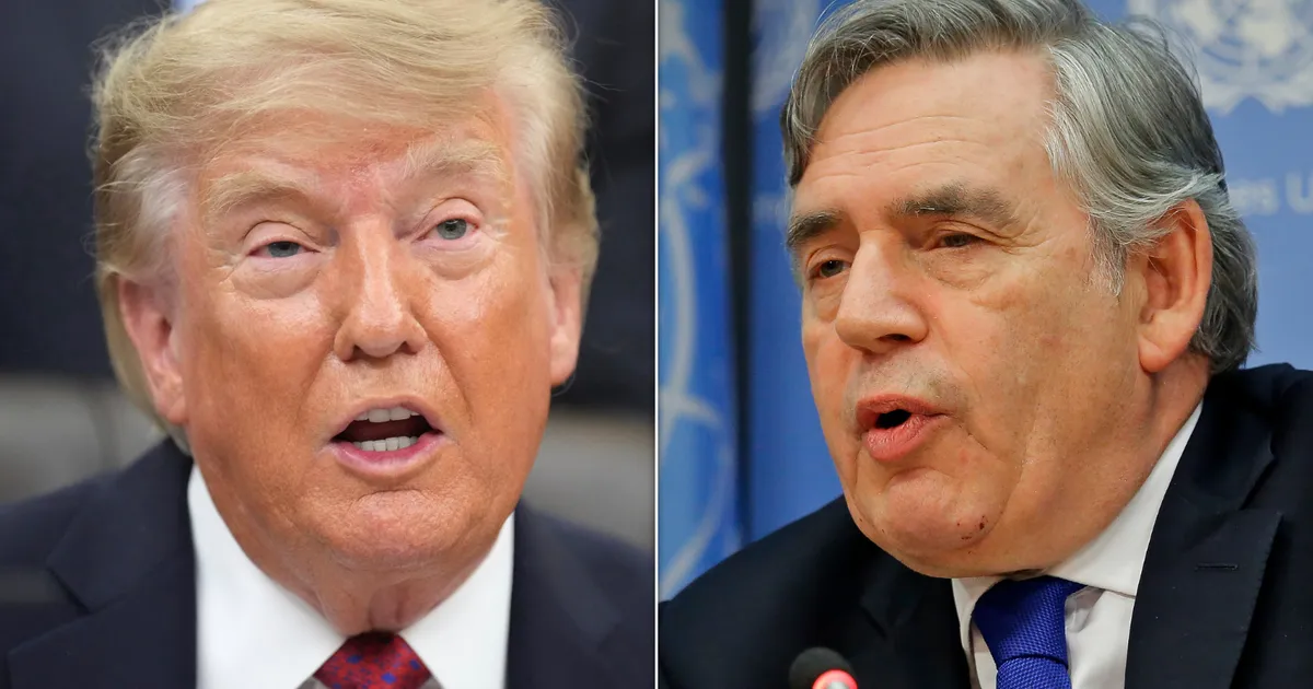 Gordon Brown Warns Donald Trump Facing Midterm Wake Up Call
