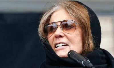 Gloria Steinem speaks at a rally organized by Women's March NYC in New York on Jan. 19, 2019. (AP Photo/Kathy Willens, File)