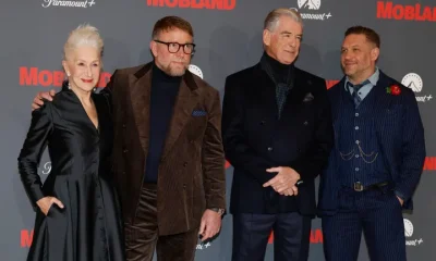 MobLand stars Dame Helen Mirren, Pierce Brosnan and Tom Hardy with director Guy Ritchie