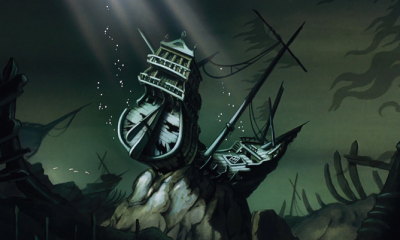 A shipwreck as depicted in one of Disney's most-loved animated films, The Little Mermaid