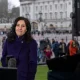 Maryam Moshiri reporting from outside Buckingham Palace earlier this year