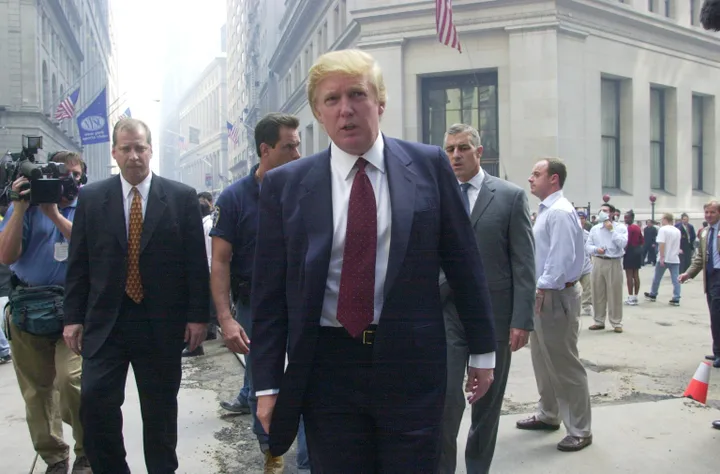 Trump also visited the New York Stock Exchange in lower Manhattan a week after the 9/11 terrorist attacks.