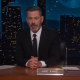 Jimmy Kimmel on the set of his US talk show earlier this week