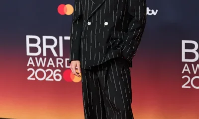 Harry Styles at the Brit Awards earlier this year