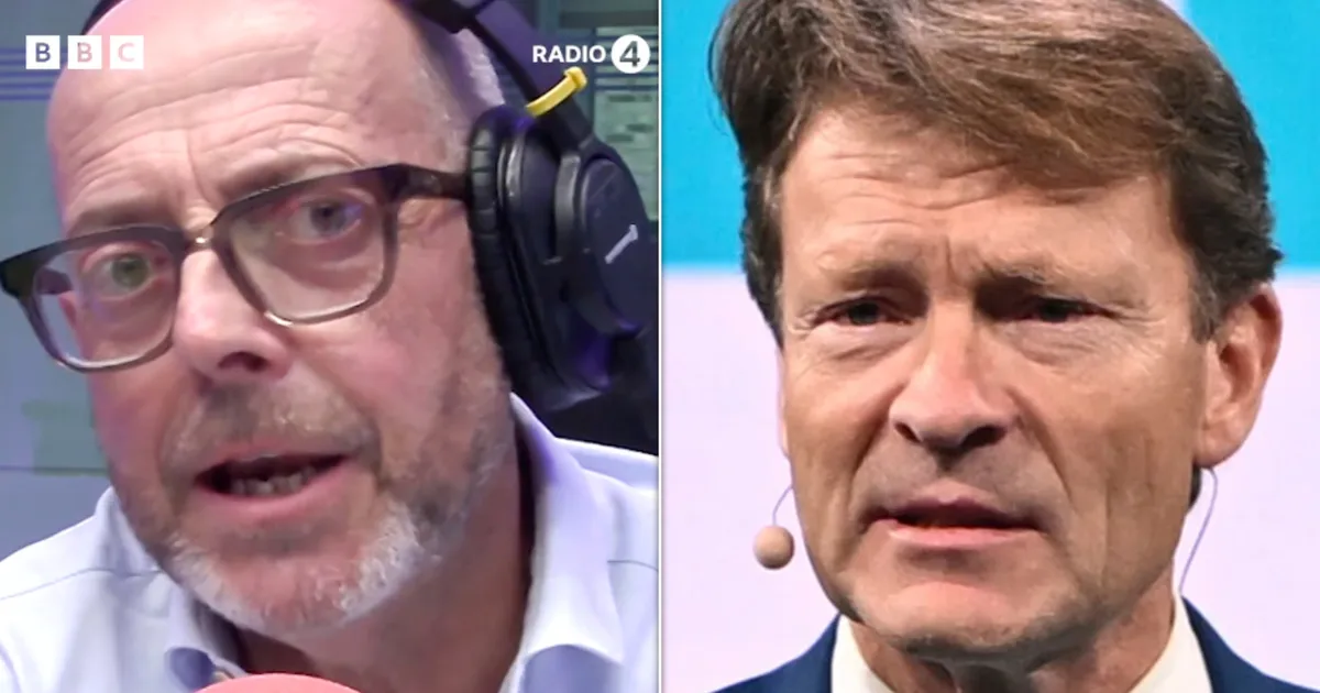 Nick Robinson Confronts Richard Tice Over Crypto Donation