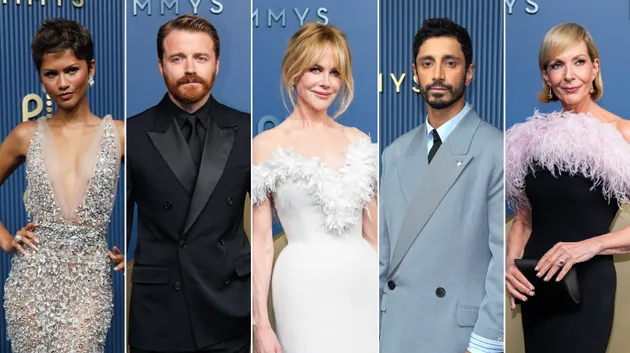 Zendaya, Jack Lowden, Nicole Kidman, Riz Ahmed and Allison Janney at the 2026 Emmys