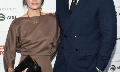 Lily Allen and David Harbour pictured together in 2021