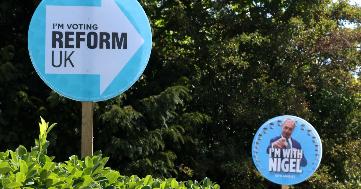 Reform To Win Fewer Seats Than Labour Or Tories
