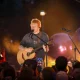 Ed Sheeran on stage last year