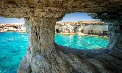 Sea caves in Cape Greko national park near Ayia Napa and Protaras.