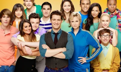 The cast of Glee pictured in 2013