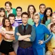 The cast of Glee pictured in 2013