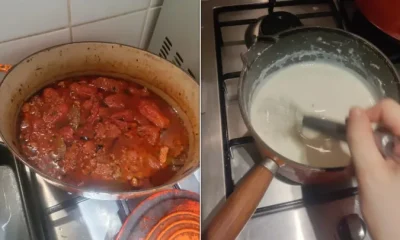 Ragu and bechamel for Nigella's Lasagne of Love