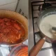Ragu and bechamel for Nigella's Lasagne of Love