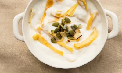 Yoghurt with pumpkin seeds