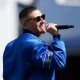 Macklemore on stage in 2021