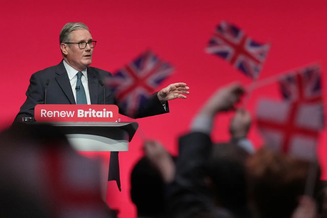 Keir Starmer gives his keynote speech at last year’s Labour Party conference in Liverpool.