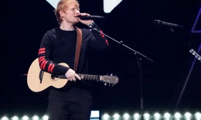 Ed Sheeran on stage in 2021