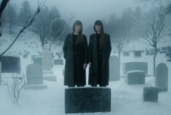 Taylor Swift and Dakota Johnson in the former's Patient Zero music video