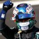 Kimi Antonelli clenches his fist in celebration after winning the Spanish Grand Prix